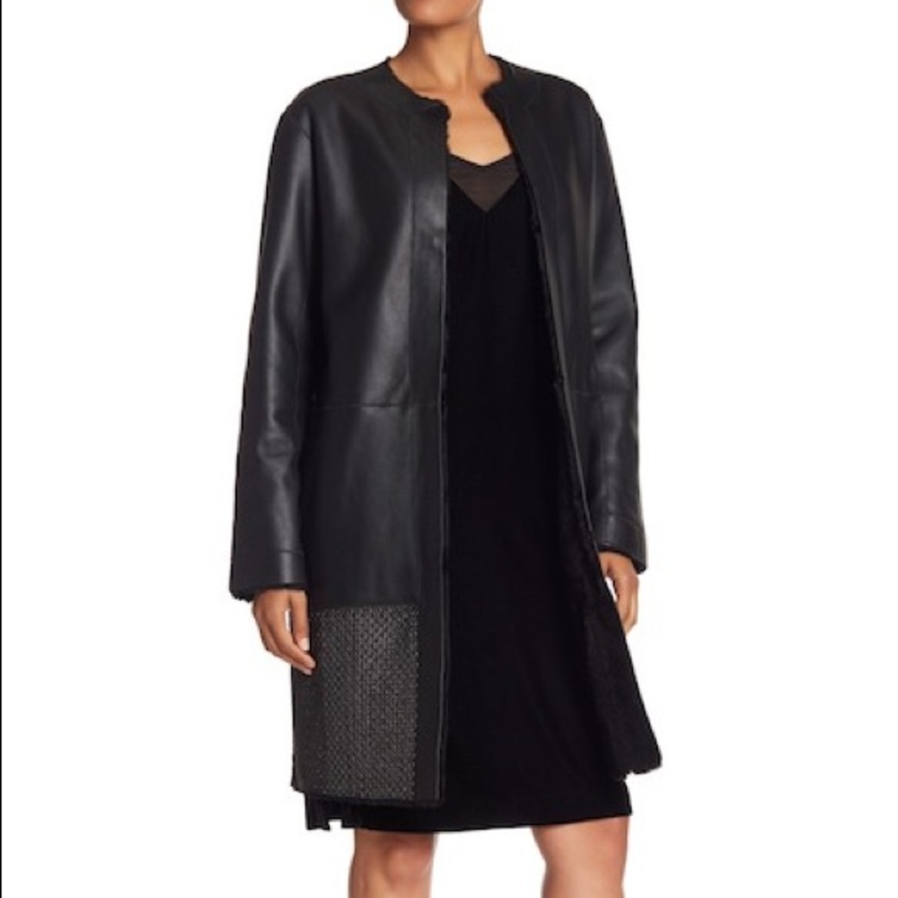 SOLD  | Elie Tahari Reversible-Embellished Coat